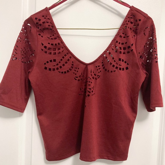 UO Kimchi Blue Brand Shirt with Cut Out Details - Picture 3 of 7